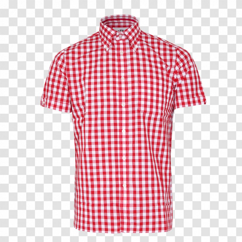 T-shirt Dress Shirt Check Gingham - Red Transparent PNG