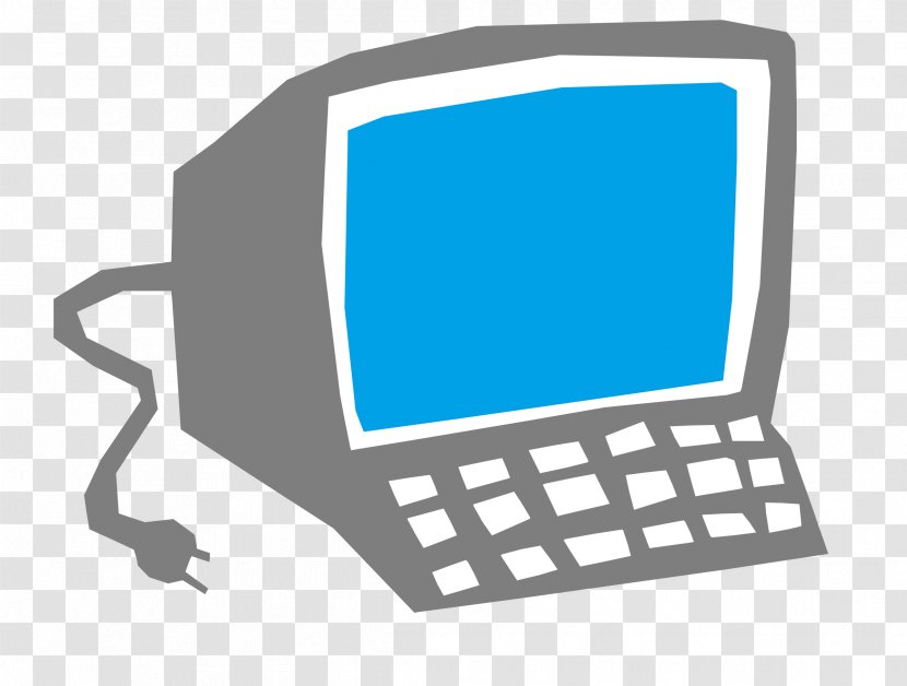 Cartoon Desktop Computers Clip Art - Computer Terminal - Pc Transparent PNG