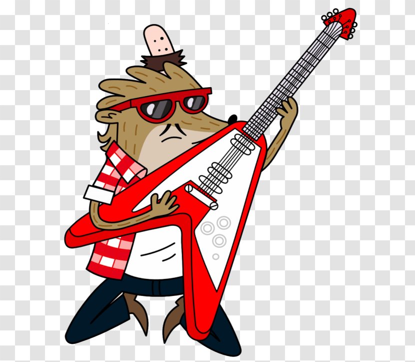 Mordecai And The Rigbys Guitar Cartoon - J G Quintel - Deviantart Transparent PNG