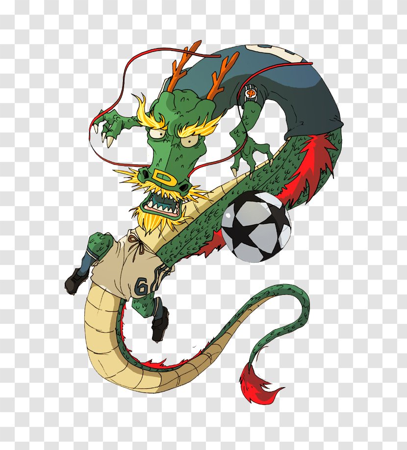 Football Player Dragon Athlete American - Cool Transparent PNG