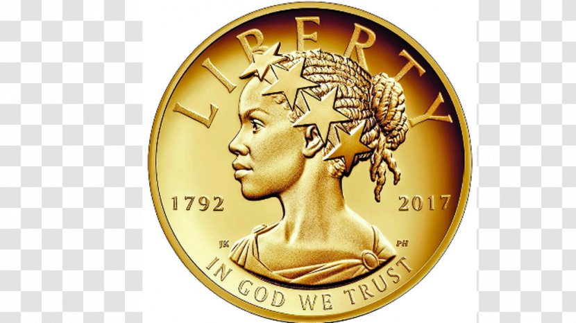 United States American Liberty 225th Anniversary Coin Gold - Estatua De La Libertad Transparent PNG