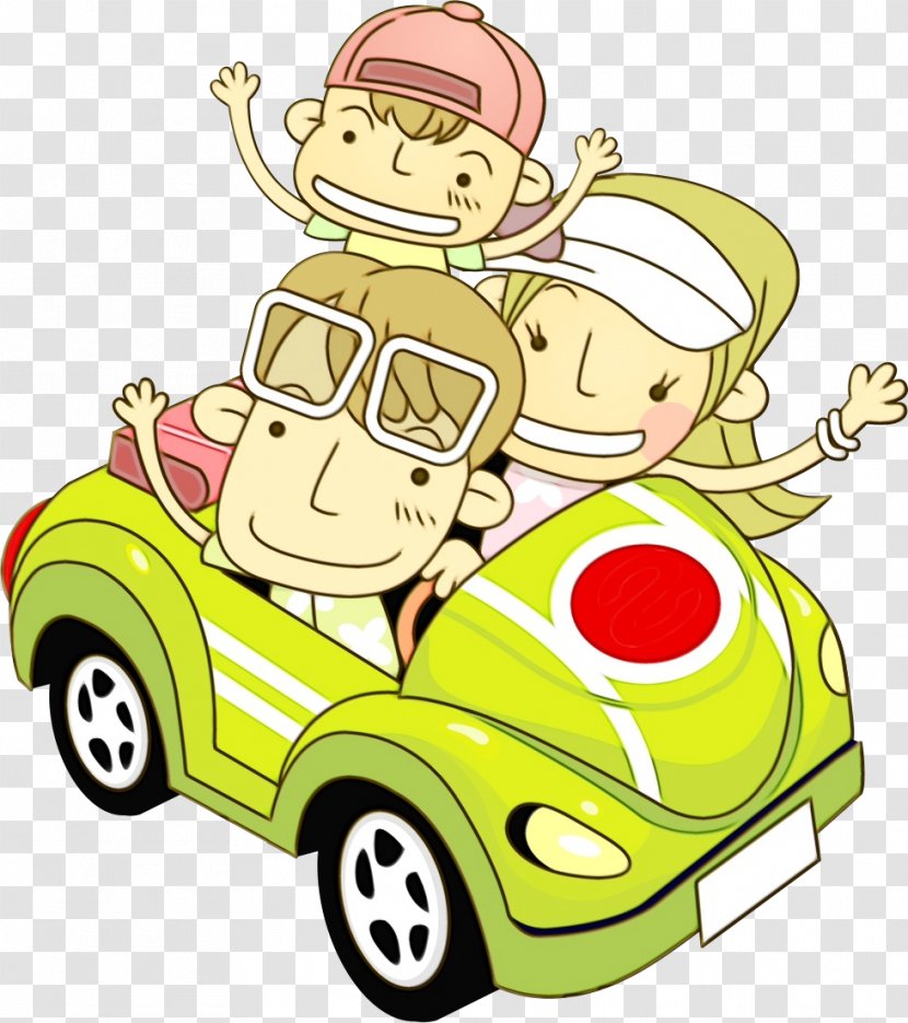 Motor Vehicle Mode Of Transport Clip Art Cartoon - Paint - Child Animated Transparent PNG