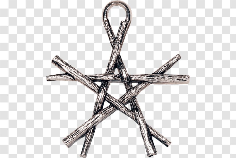 Pentacle Pentagram Magic Wicca Wand - Amulet Transparent PNG