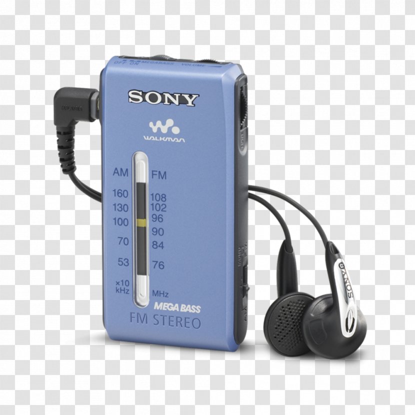 Radio Sony Walkman SRF-S84/L FM Broadcasting - Headphones Transparent PNG