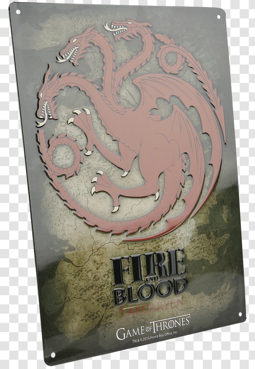 Daenerys Targaryen House Fire And Blood Sheet Metal - Game Of Thrones - Emp Merchandising Transparent PNG