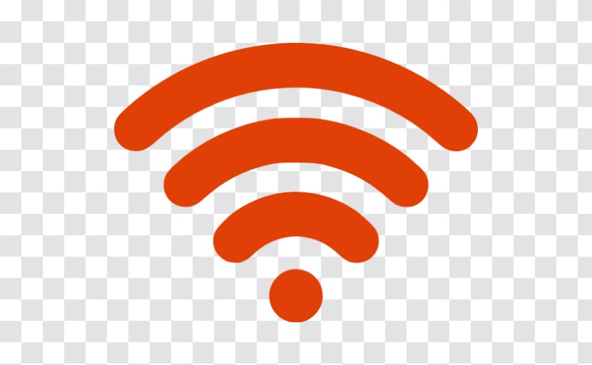 Wi-Fi Wireless Network Hotspot - Logo - Orange Icon Transparent PNG