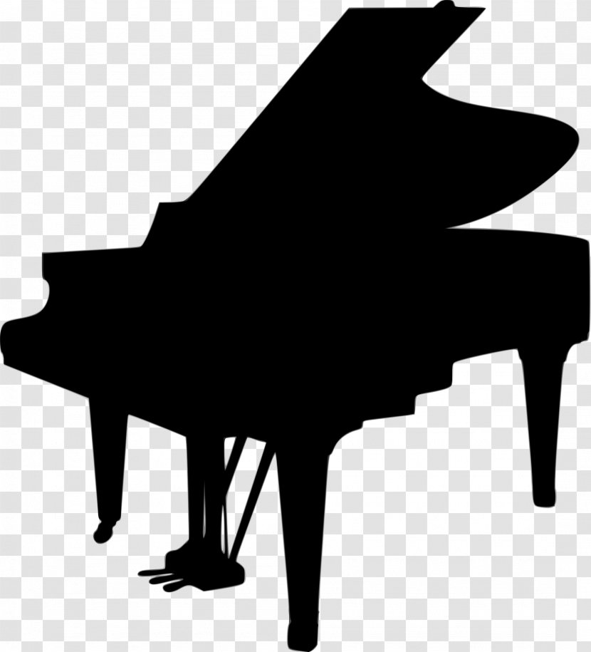 Grand Piano Silhouette - Flower Transparent PNG