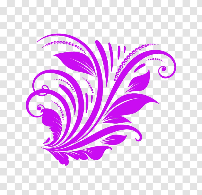 Lace Pattern - Wing - Purple Transparent PNG