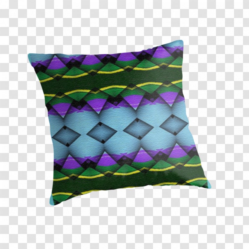 Violet Cushion Purple Throw Pillows Lilac - Blue Geometric Transparent PNG