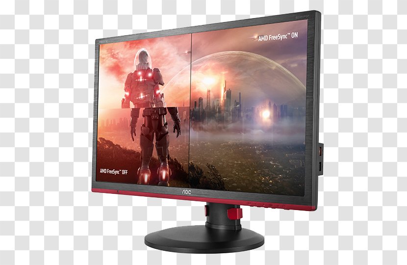 FreeSync AOC International Computer Monitors G2460PF DisplayPort - Aoc G2460pf Transparent PNG