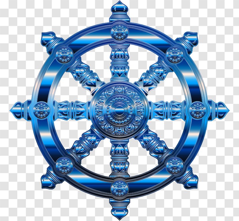 Buddhism Religion Hinduism - Buddhist Symbolism - Wheel Of Dharma Transparent PNG