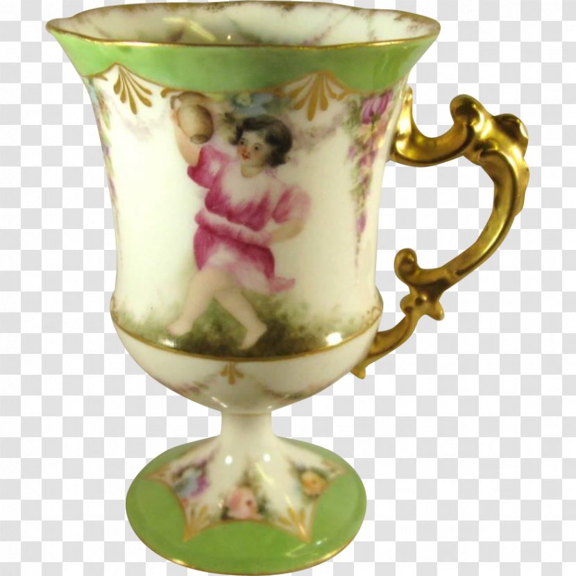 Capodimonte Porcelain Coffee Cup Doccia China Painting - Vase Transparent PNG