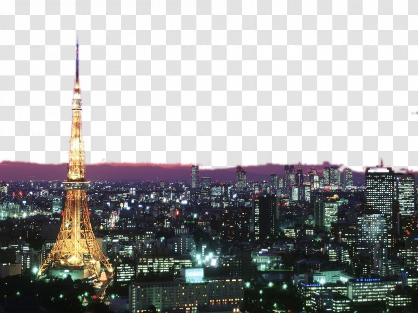Tokyo Tower Skytree Eiffel Wallpaper - City - In Paris Four Transparent PNG