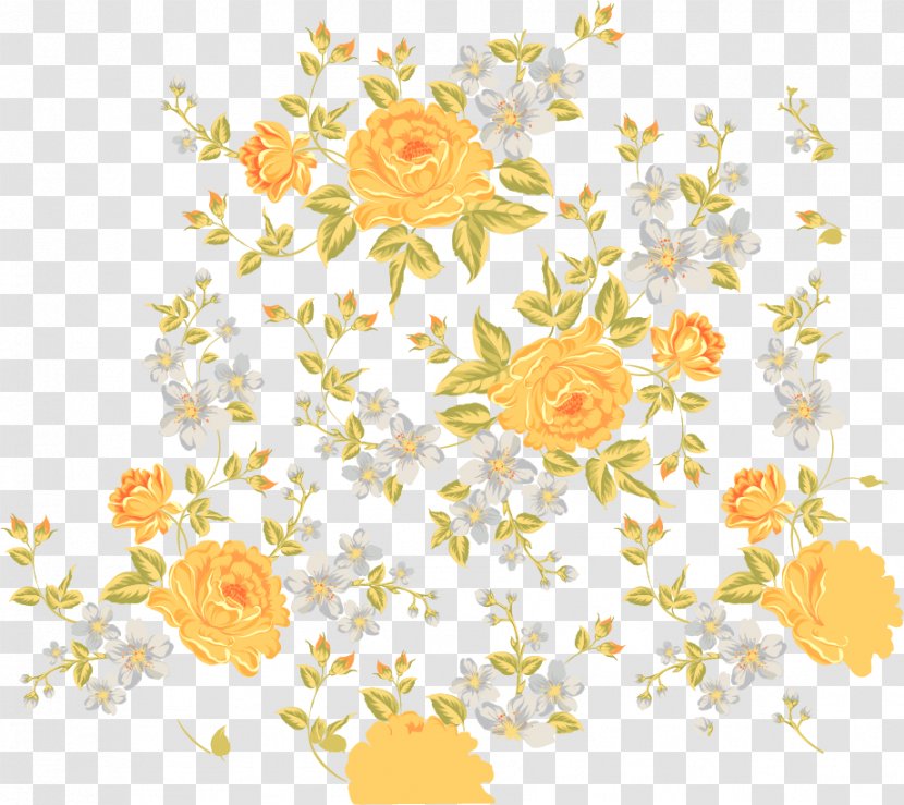 Floral Design Flower - Chrysanthemum - Exquisite Pattern Vector Border Free Download Transparent PNG