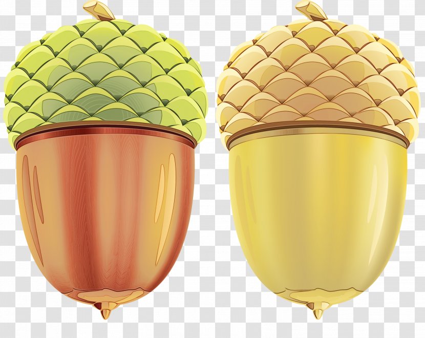 Ice Cream Cone Background - Acorn - Frozen Dessert Transparent PNG