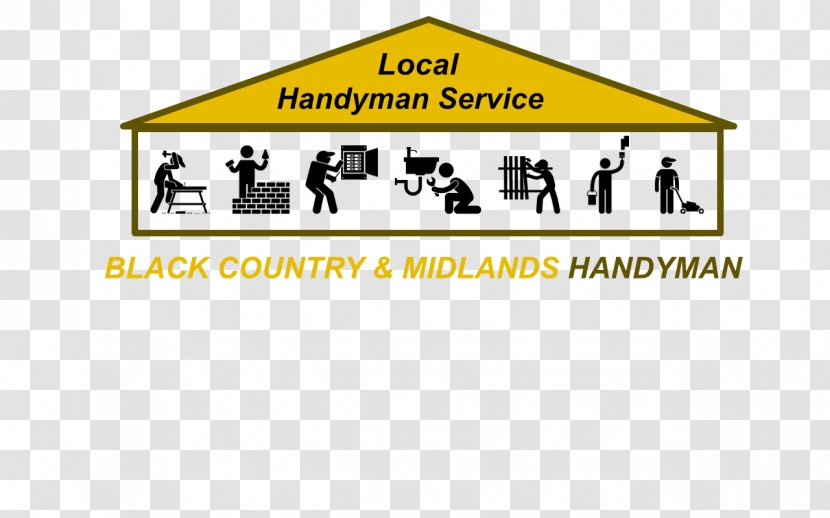 Black Country Midlands Handyman Garden Building - Signage - Logo Transparent PNG