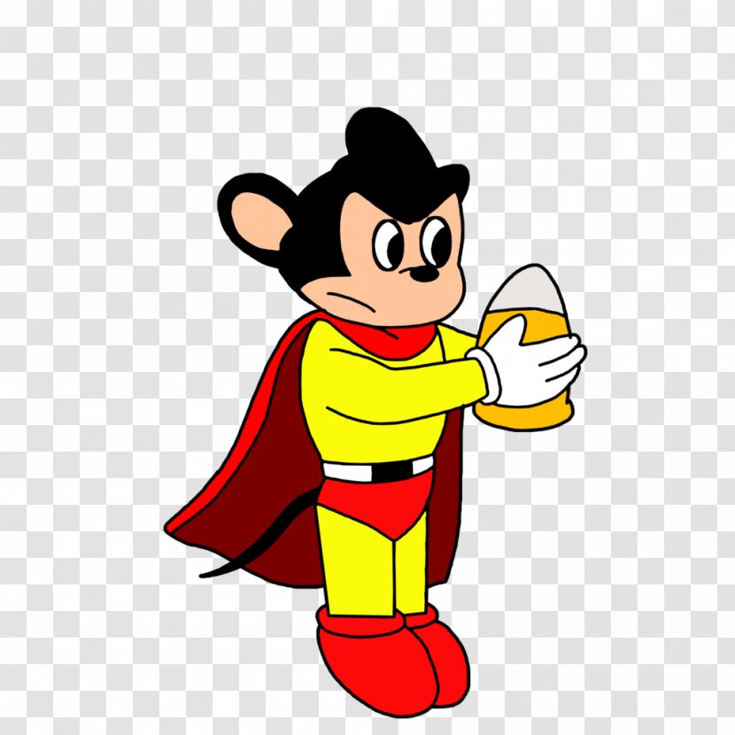 Vertebrate Cartoon Character Clip Art - Mascot - Mighty Mouse Transparent PNG