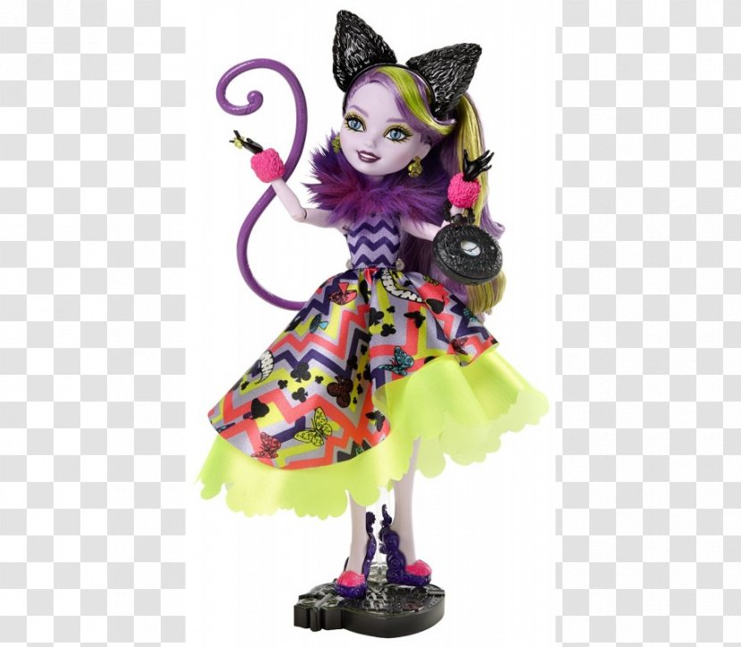 Ever After High Way Too Wonderland Kitty Cheshire Doll Legacy Day Apple White Toy Transparent PNG