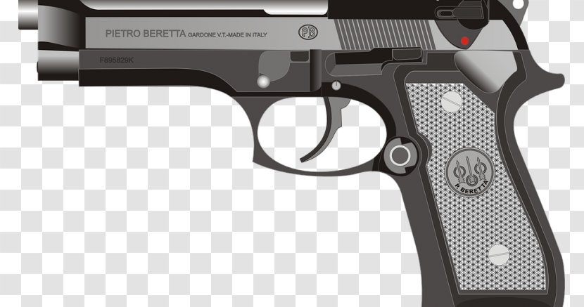 Beretta M9 Firearm Weapon Pistol - Air Gun Transparent PNG