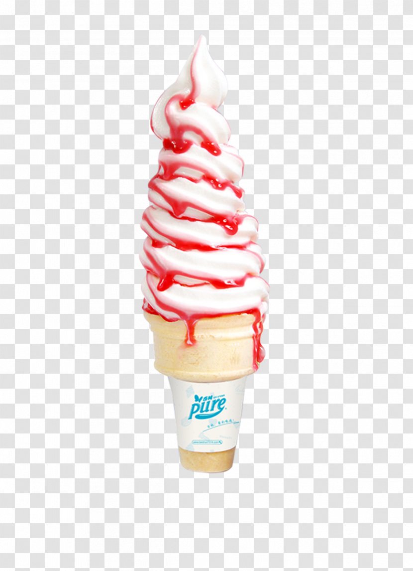 Ice Cream Cone Food - Whipped Transparent PNG