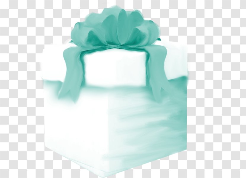 Gift Ribbon Box Blue Transparent PNG