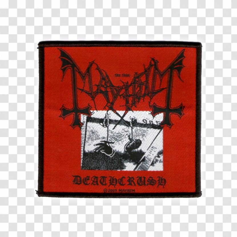 Mayhem Deathcrush Black Metal Deathlike Silence Productions Album - Euronymous Transparent PNG