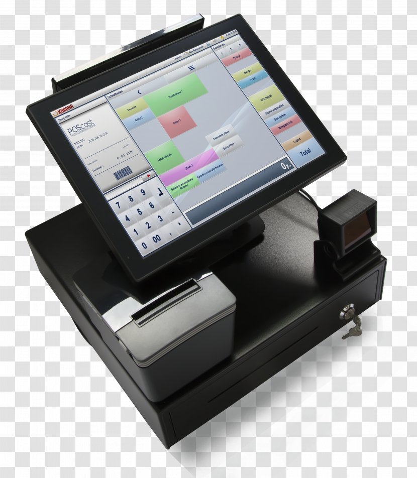 Kassensystem Blagajna Computer Monitor Accessory Printer Cash Register Transparent PNG