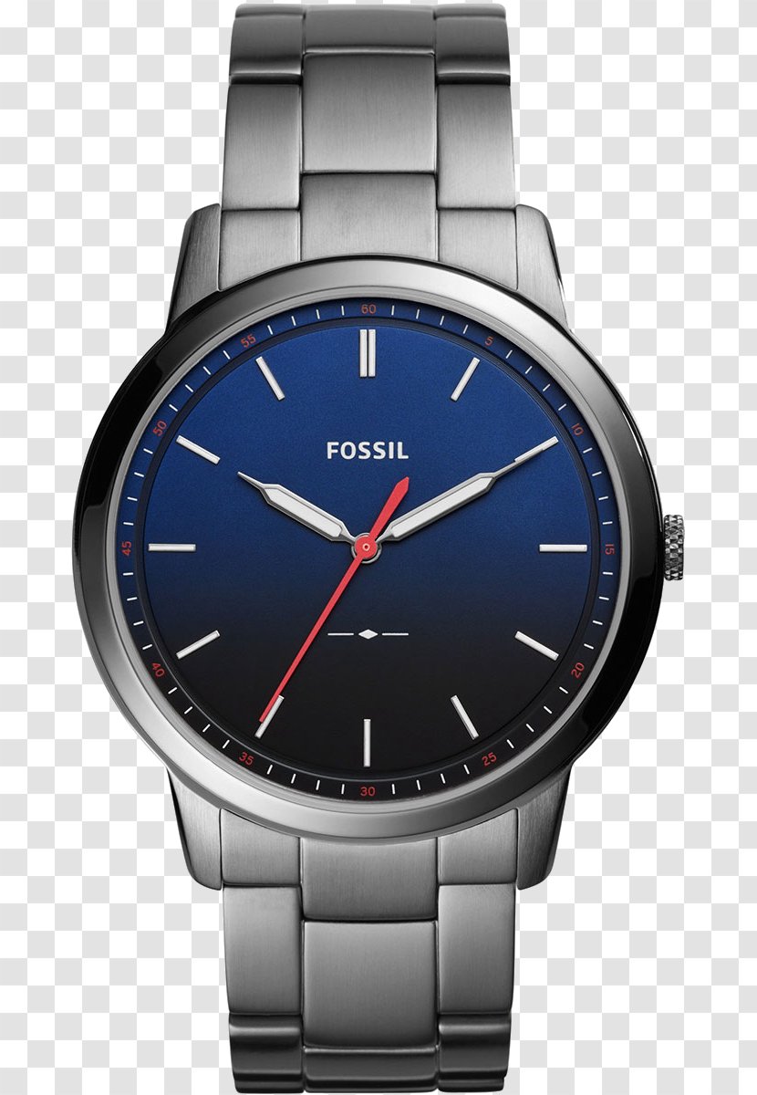 Fossil Men's The Minimalist Group Watch Strap Analog - Grant Chronograph Transparent PNG