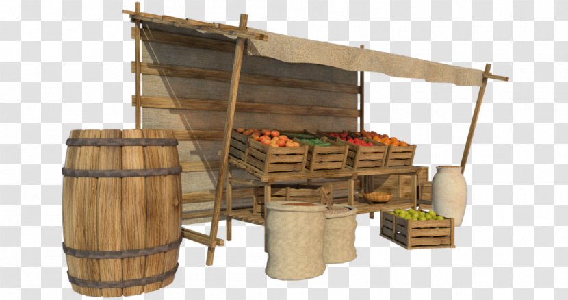 Market Stall Middle Ages Marketing Marketplace Transparent PNG