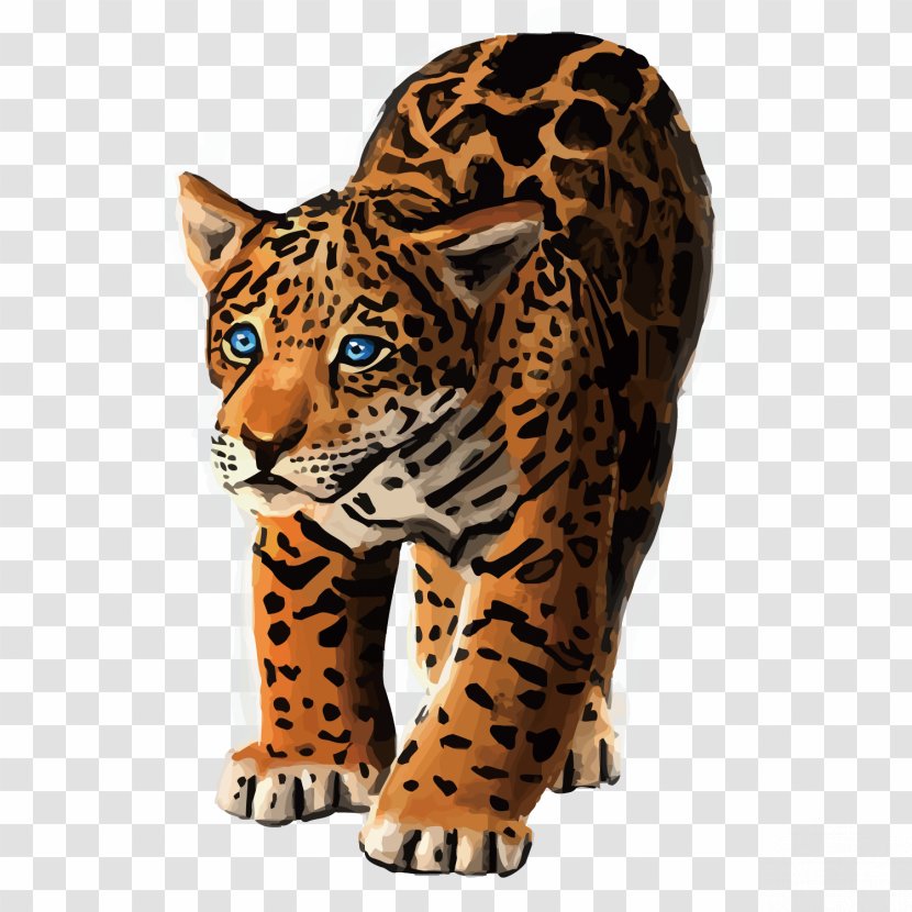 Leopard Jaguar Tiger Black Panther Cheetah - Vector Transparent PNG
