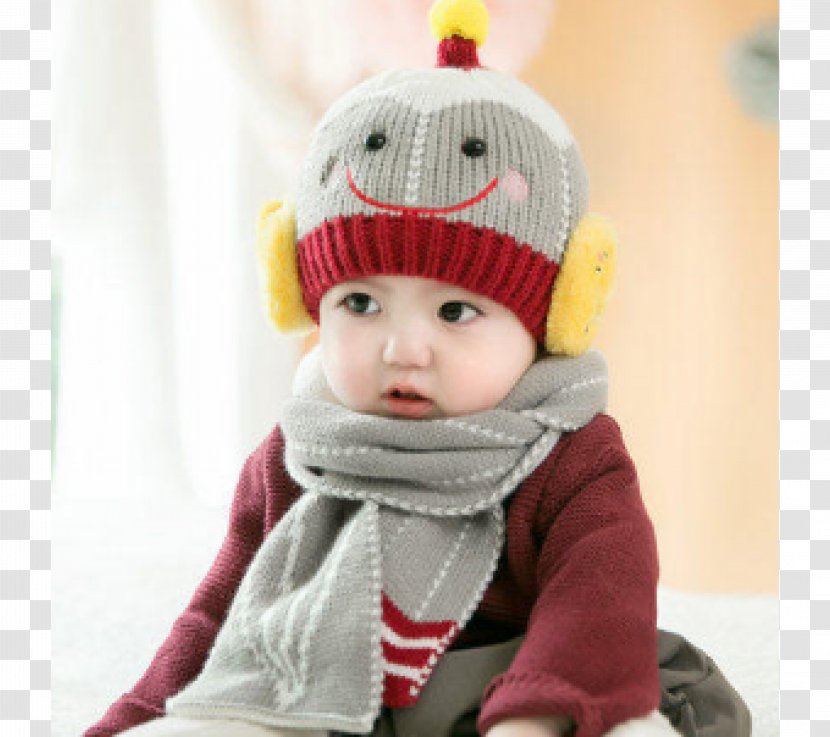 Hat Wool Knit Cap Child Scarf - Woolen Transparent PNG