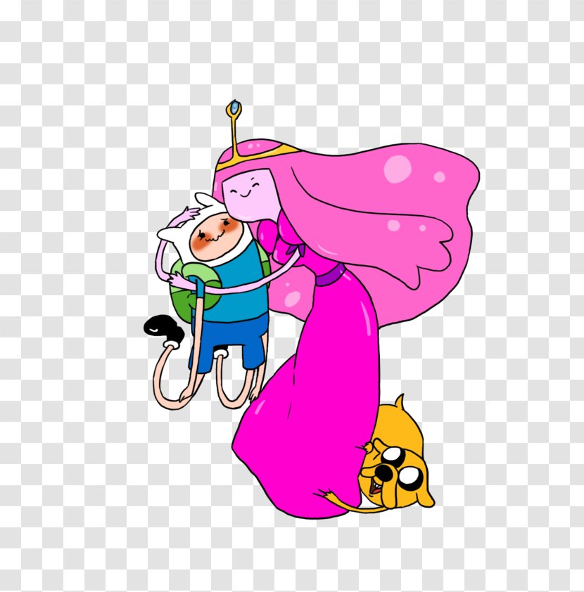 Princess Bubblegum Finn The Human Jake Dog Marceline Vampire Queen Adventure Time Season 6 - Watercolor Transparent PNG