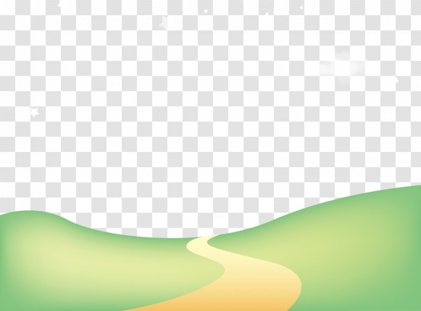 Green Pattern - Yellow - Vector Spring Road Transparent PNG