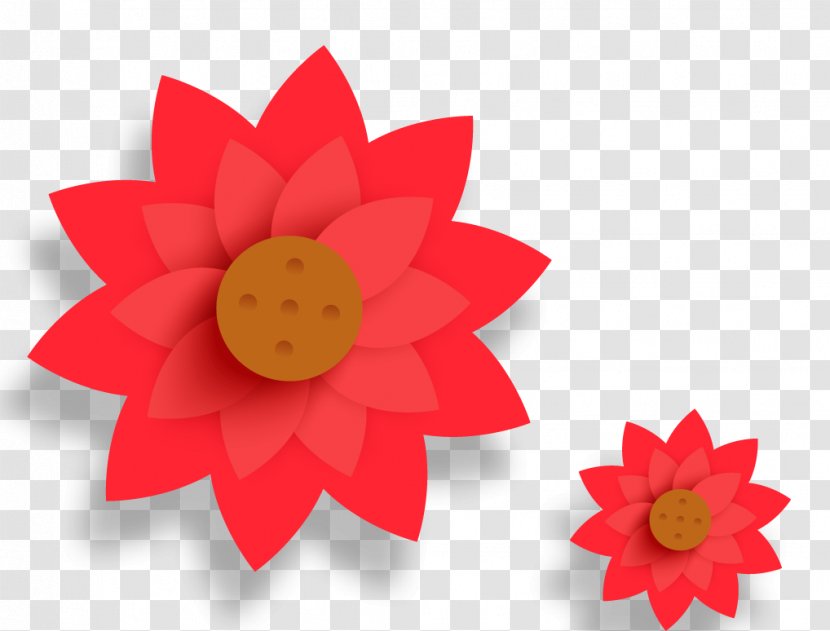 Red Royalty-free Icon - Flower - Lotus Decorative Material Transparent PNG