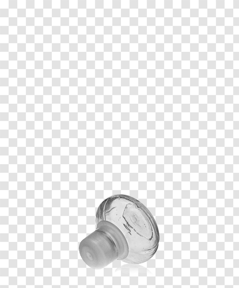 Silver Body Jewellery - Glass Cap Transparent PNG