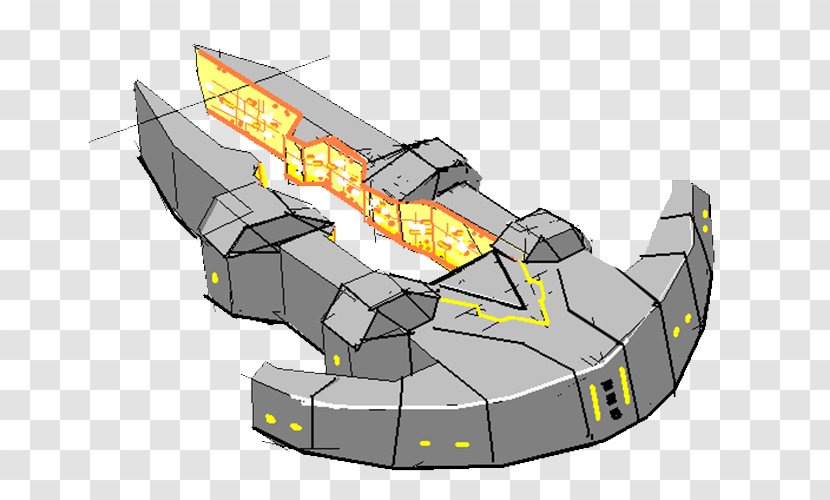 Science Fiction - Hand Painted Spaceship Transparent PNG