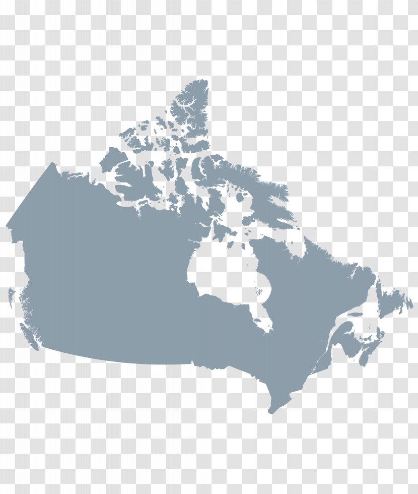 Canada Vector Map Clip Art - Flower - Inscription Transparent PNG