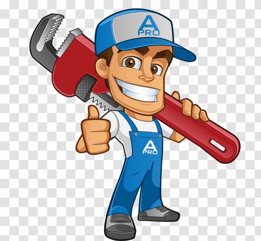 Plumber Plumbing Drain Home Repair Central Heating - Mascot - Worker Transparent PNG