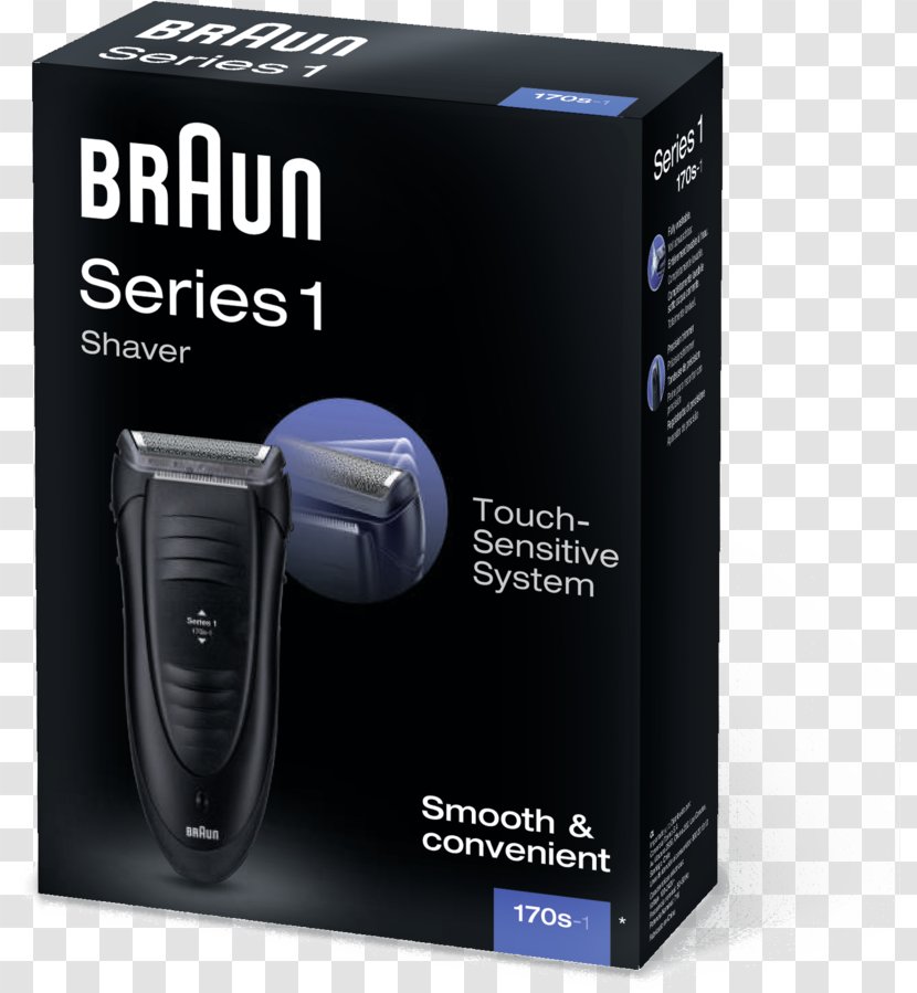 Hair Clipper Electric Razors & Trimmers Braun Series 1 190s-1 Shaving 150 - Razor Transparent PNG