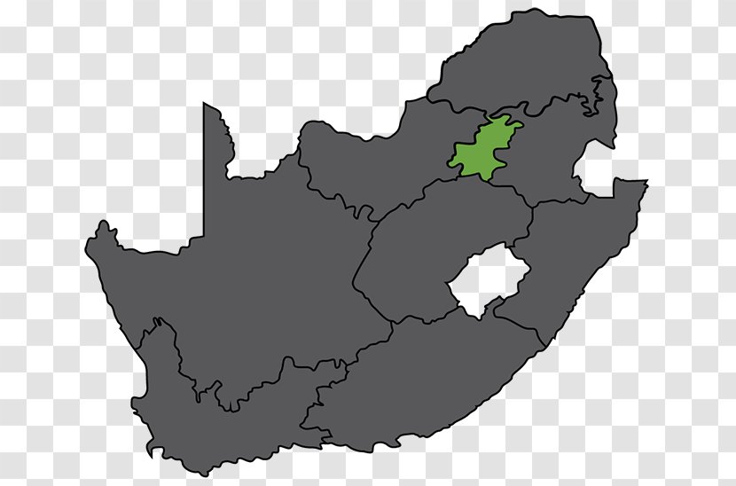 South Africa Vector Map - Mapa Polityczna Transparent PNG