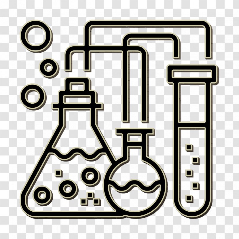Chemistry Icon Education Lab - Line Art Transparent PNG