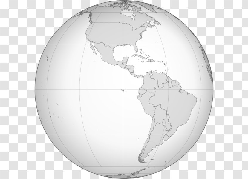 Dutch Empire Americas Netherlands New Netherland Italian - Globe - Black And White Transparent PNG