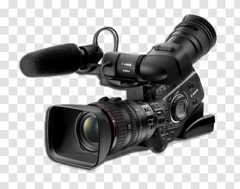 Video Cameras Canon HDV Three-CCD Camera - Professional Transparent PNG