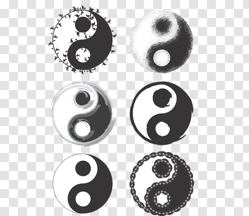Yin And Yang Symbol Taoism - Tao Decorative Design Vector Transparent PNG