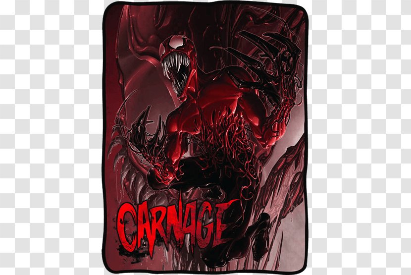 Spider-Man Deadpool Carnage Blanket Toxin - Fictional Character Transparent PNG