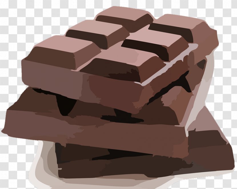 Chocolate Bar Brownie Cake Hot Clip Art - Praline - A Plurality Of Rectangular Candies Delicious Transparent PNG