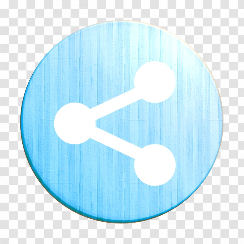 Communication Icon Link Network - Turquoise - Electric Blue Transparent PNG