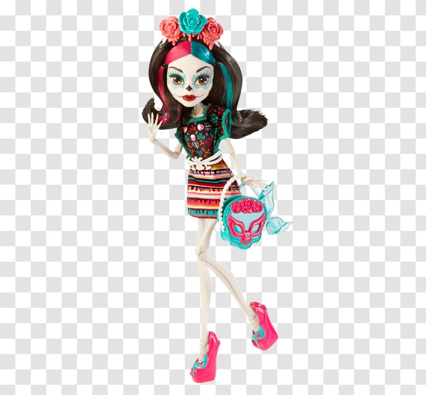 Monster High Skelita Calaveras Doll Amazon.com Lagoona Blue - Figurine - Face Transparent PNG