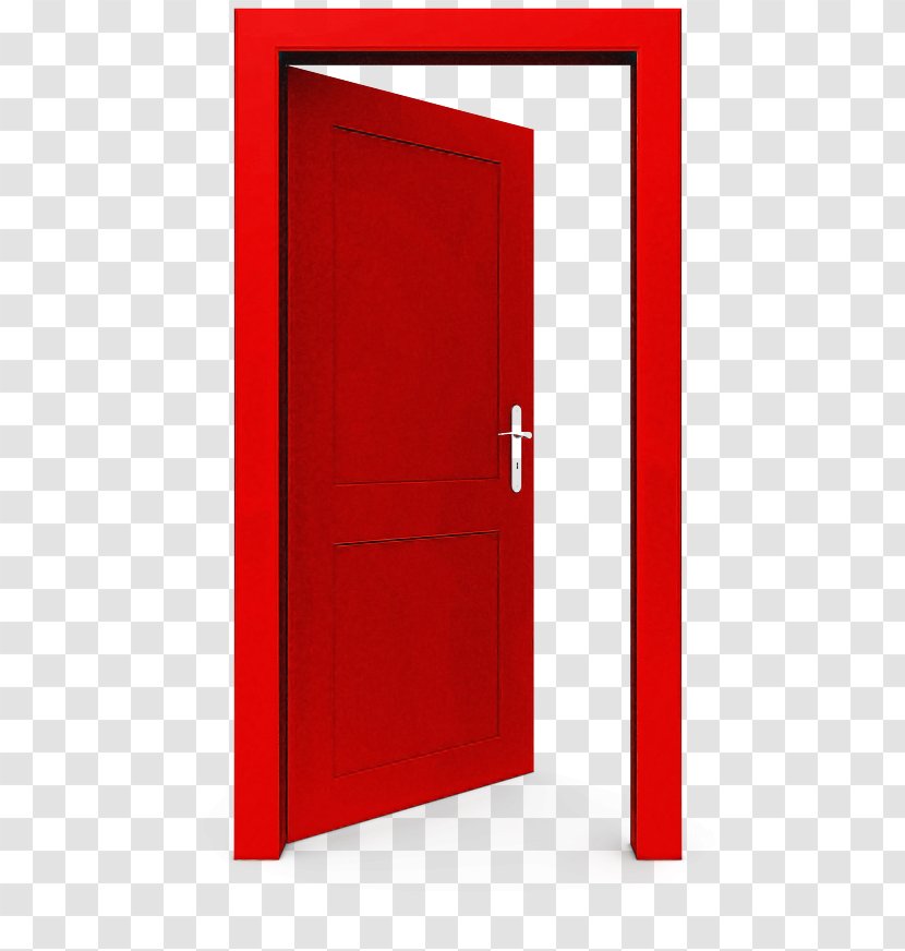 Red Door Rectangle Transparent PNG