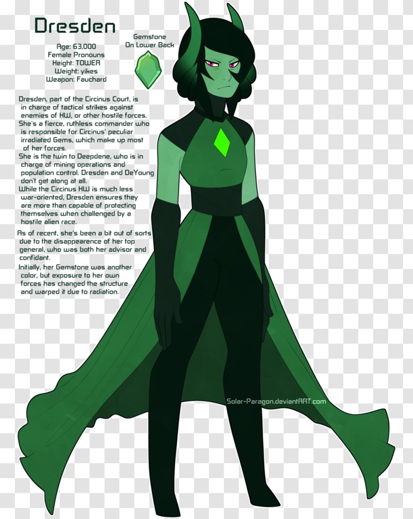 Costume Design Superhero Animated Cartoon - Dresden Green Diamond Transparent PNG